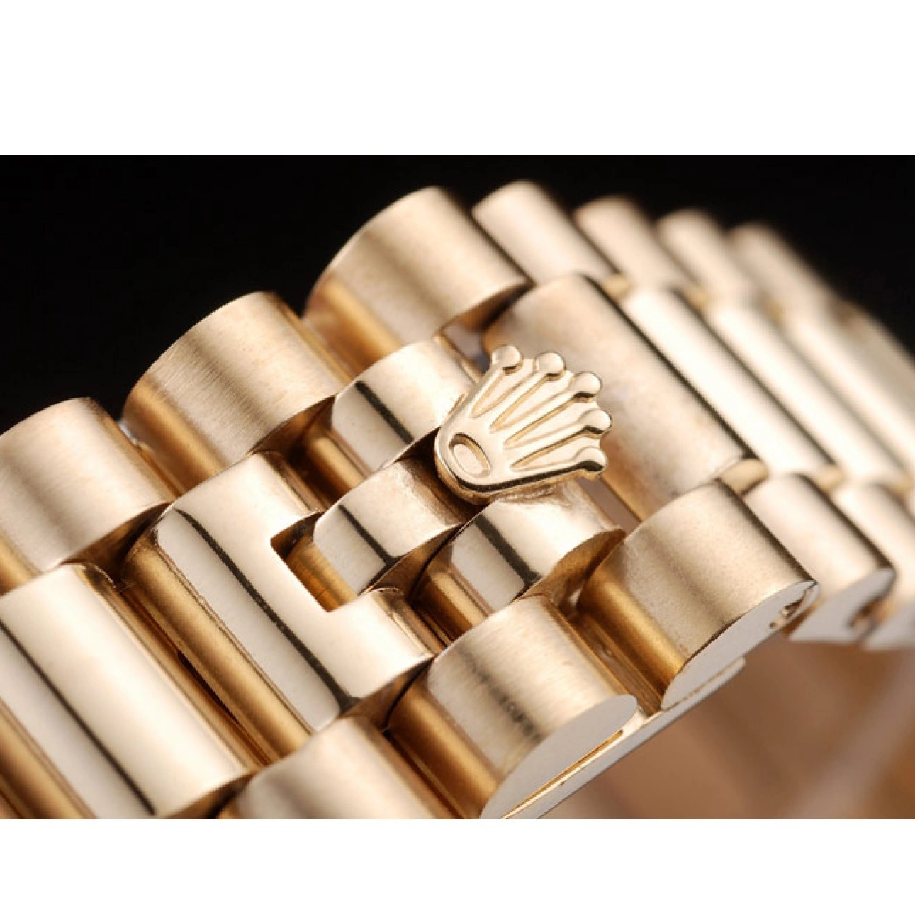 MiroTime 0820 Rolex Day-Date 18k Yellow Gold Plated Stainless Steel Gold Dial